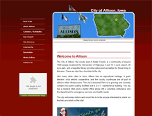 Tablet Screenshot of cityofallison.com